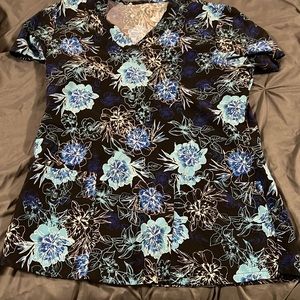 floral scrub top